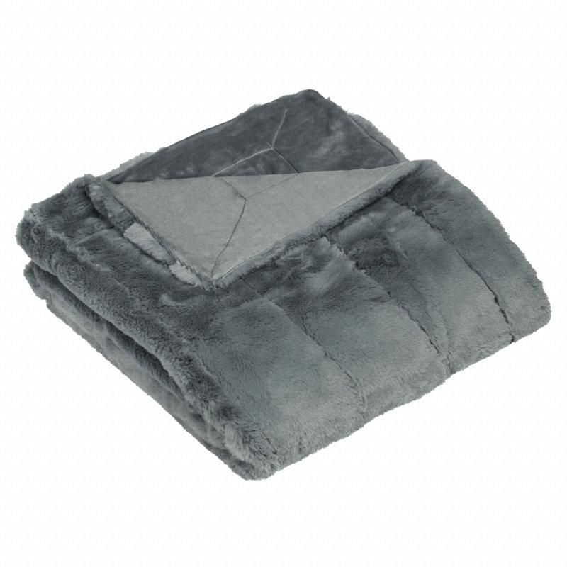 Berwick Throw Blanket, W130x L180cm, Charcoal