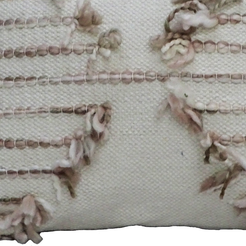 Housse et insert de coussin rectangulaire en mélange de coton 