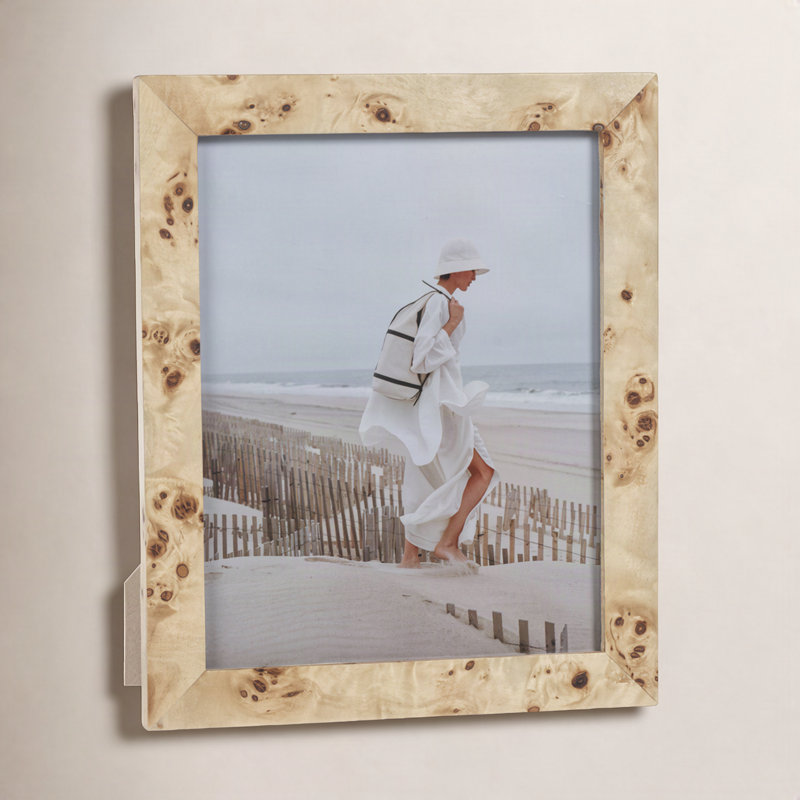 Monterey Burl Veneer/ MDF Picture Frame, L 8 po x H 10 po