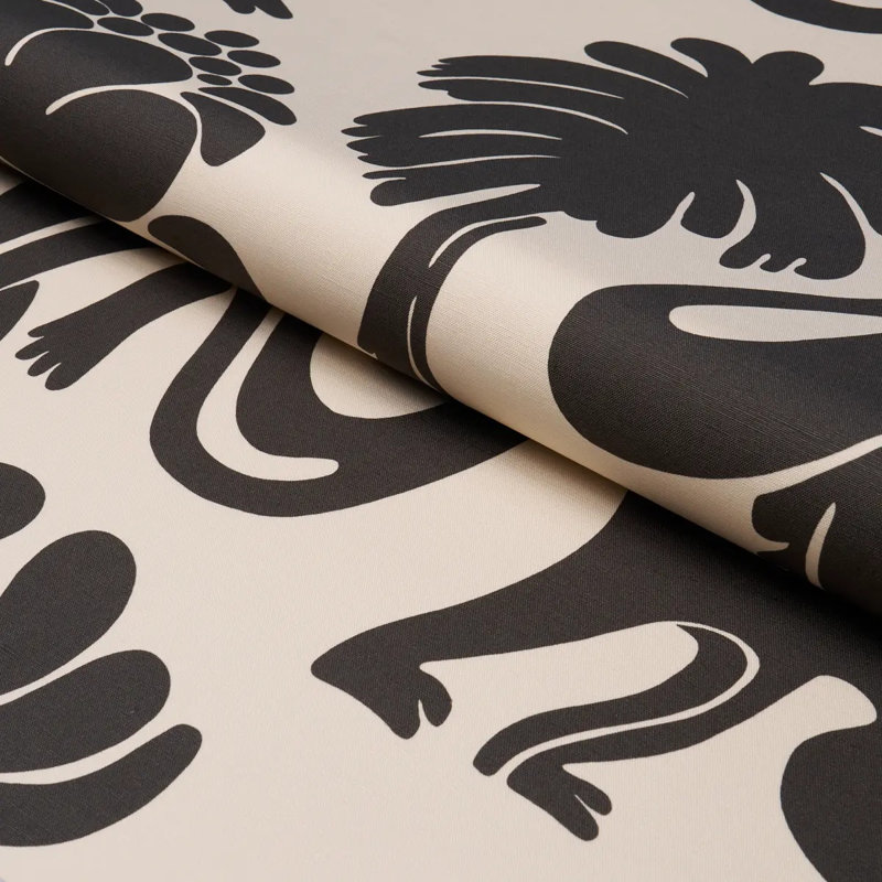 Tissu Call of the Jungle, Noir