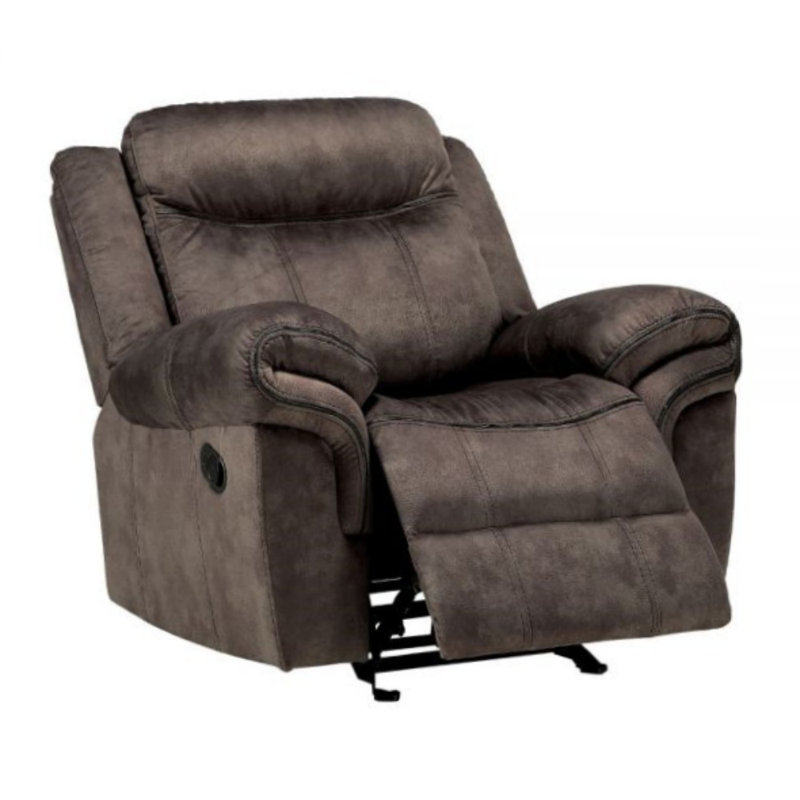 Fauteuil inclinable manuel standard en velours de 41,5 po de largeur, Velours chocolat