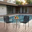 Reno All-black Modern Outdoor Patio Rope Chairs - No Assembly, Quick Dry-1759120231