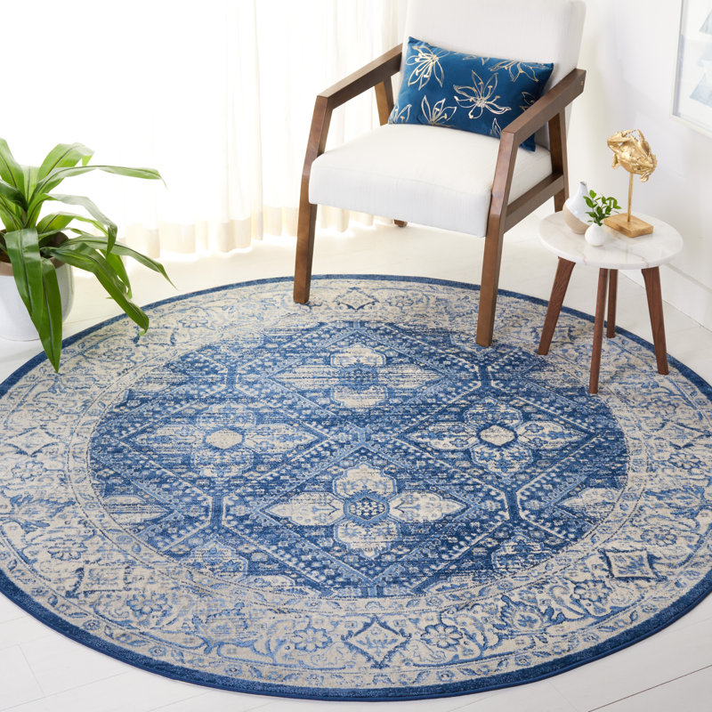 Brentwood Performance Oriental Rug, Round 6'7"