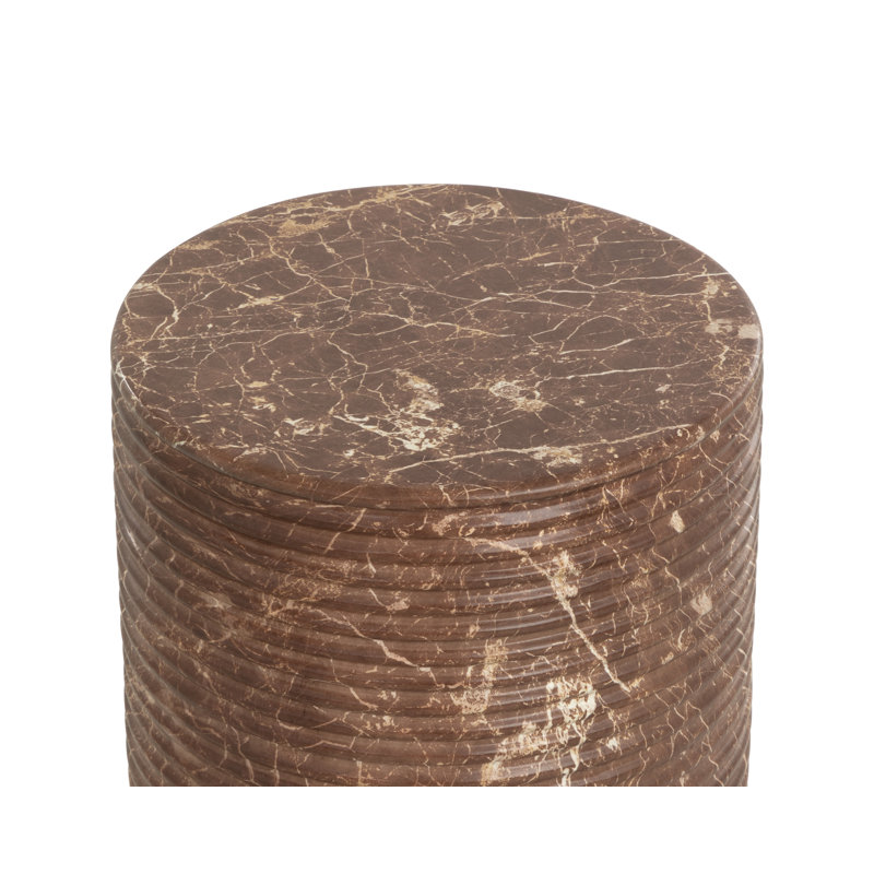 Tabouret Riva - aspect marbre - moka