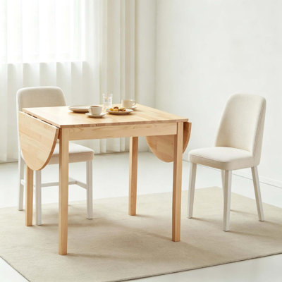 Convertible Drop-Leaf Dining Table with Extendable Functionality