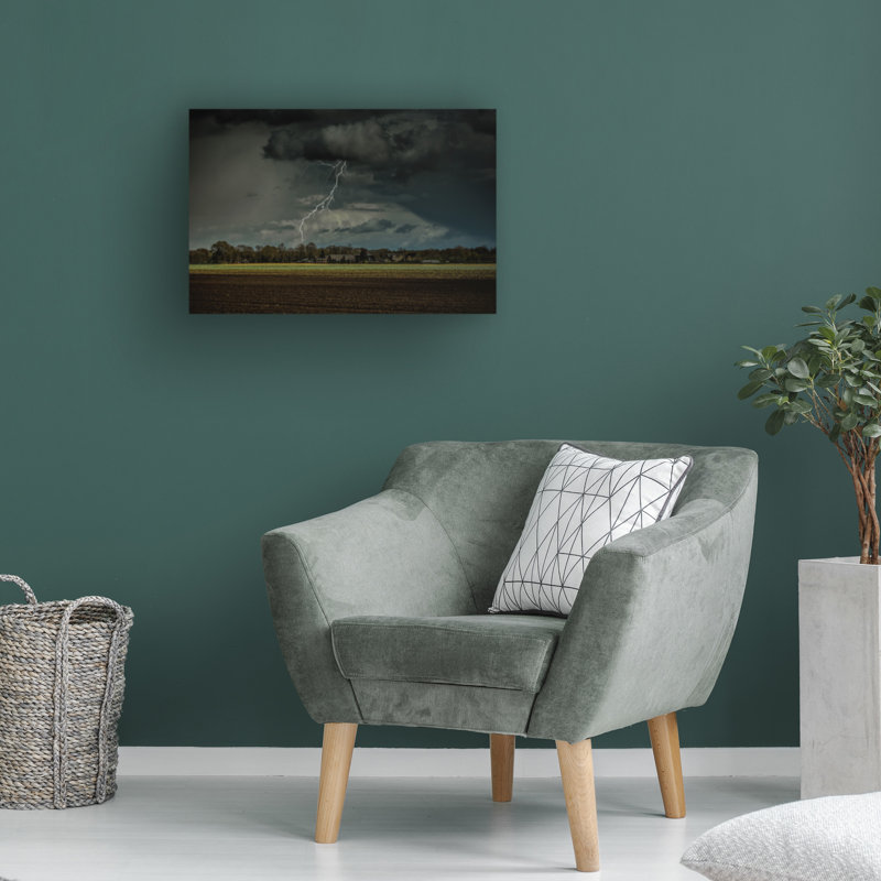 Bernardine De Laat Lightning Canvas Art, 22" H x 32" W