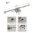 24 Inch 5 CCT Dimmable Bathroom Vanity Light, 360° Rotatable LED Bath Bar-107395602-116339228