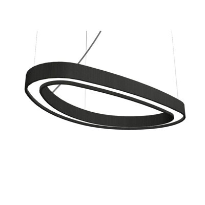 Luminaire suspendu géométrique à DEL 1 lumière Orgânica