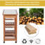 Solid Wood Top Kitchen Cart