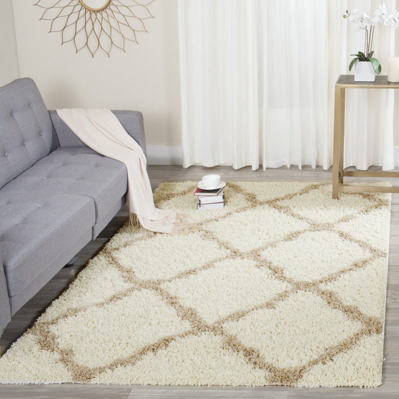 Rosalind Geometric Hand Woven Area Rug, Rectangle 155 x 229 cm