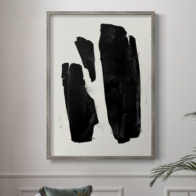 Triple Block Print II, reproduction encadrée - bois massif