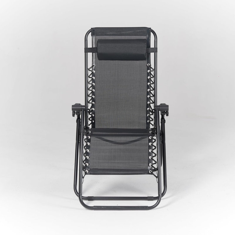 Tammeka Folding Recliner Chair, Black