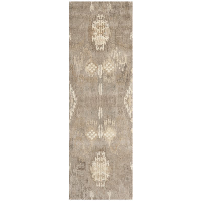 Tapis ikat en laine touffeté à la main Kouerga bHand