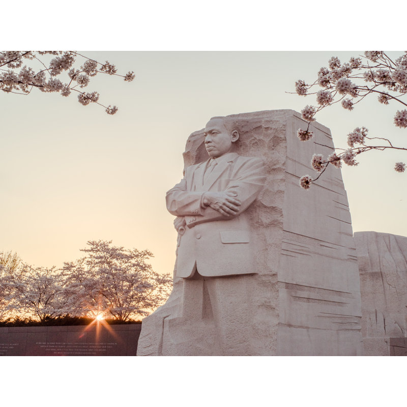 Sunset In DC Print by Scott Wurzel, Black Framed Paper, 16" H x 20" W