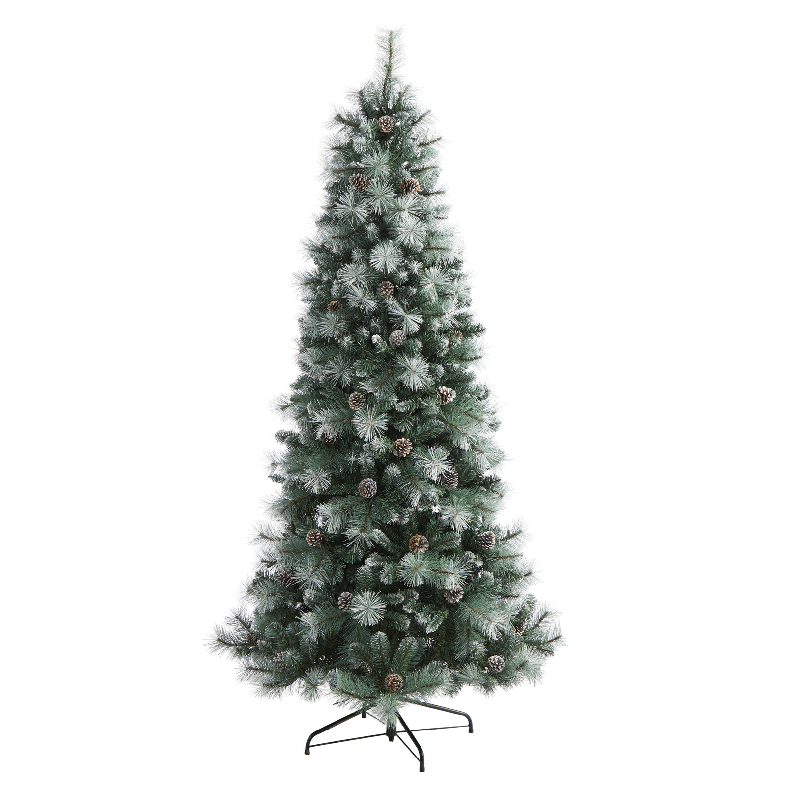 Lighted Artificial Christmas Tree, 7' H