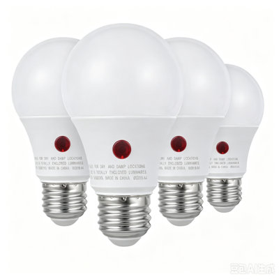 Ampoules DEL 9 W (équivalent 60 W), A19, allumage automatique crépusculaire, lumière du jour 5000 K, culot E26/moyen (standard).