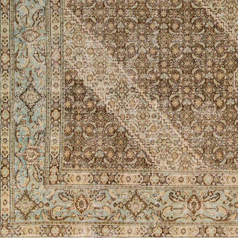 Antique One of a Kind One-of-a-Kind 9'8" x 13'1" Hand Knotted Area Rug