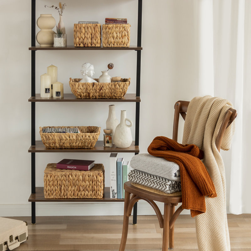 Handwoven Wicker Storage Basket, Natural