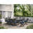 Elmfield 10 - Person Metal Patio Dining Set with Rectangular Table , Cushions Included-1922098615