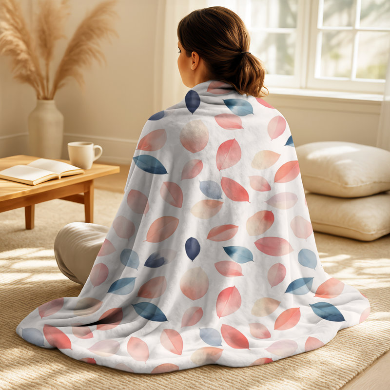 Jolis pétales - couverture polaire pour adolescents