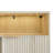 47.2'' W Modern 2-Door Fluted Sideboard With Adjustable Shelves & LED Light-1446359839