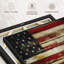 «Flags», impression sur toile avec drapeau américain-101455872
