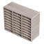 27 Compartments Wood Literature Organizer, Adjustable Shelves, Medium Density Fiberboard Mail Centre, Office Home School Storage for Files, Documents, Papers, Magazines, Grey