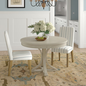 Helena Round Wood Pedestal Dining Table