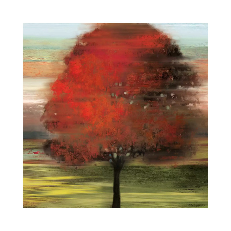 Flow Trees I by Allison Pearce - Wrapped Canvas Painting, 30.48cm H x 30.48cm W x 1.91cm D
