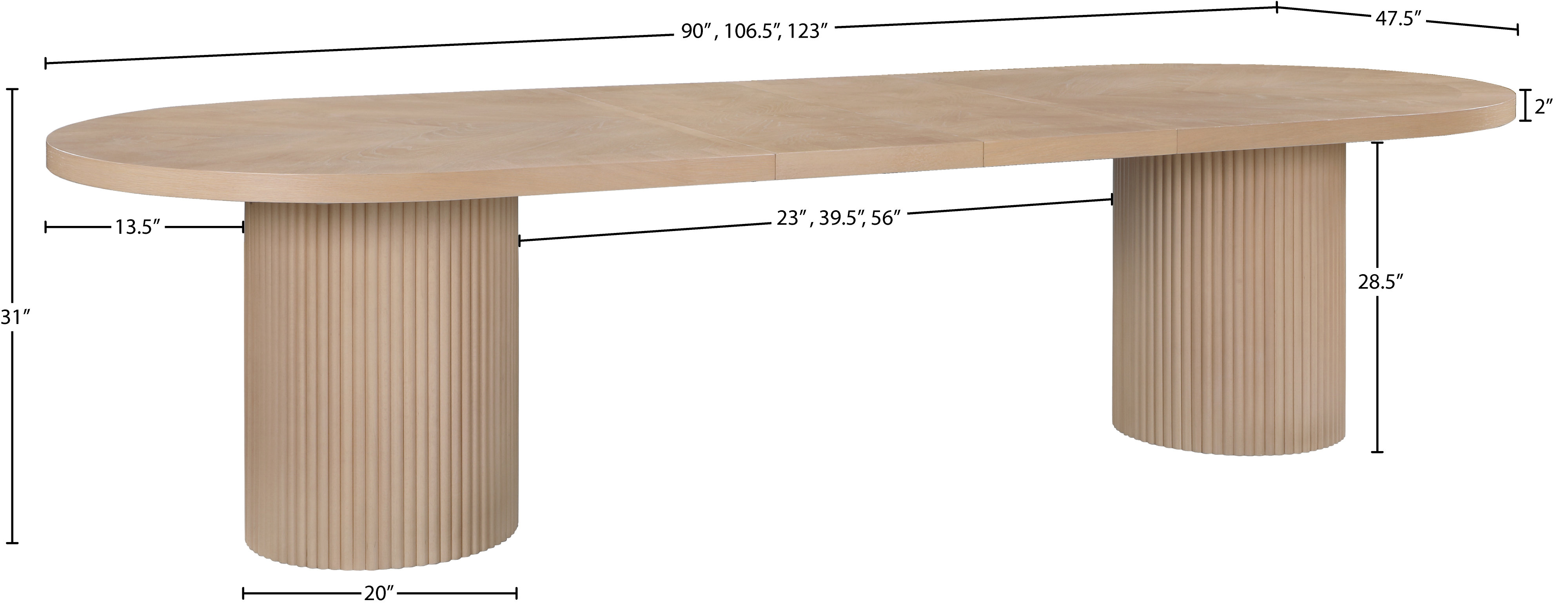 Ivona+Oak+Dining+Table- 