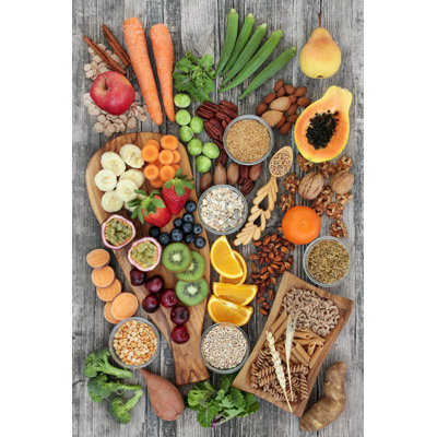 High Fiber Diet by Marilyna - Wrapped Canvas Print