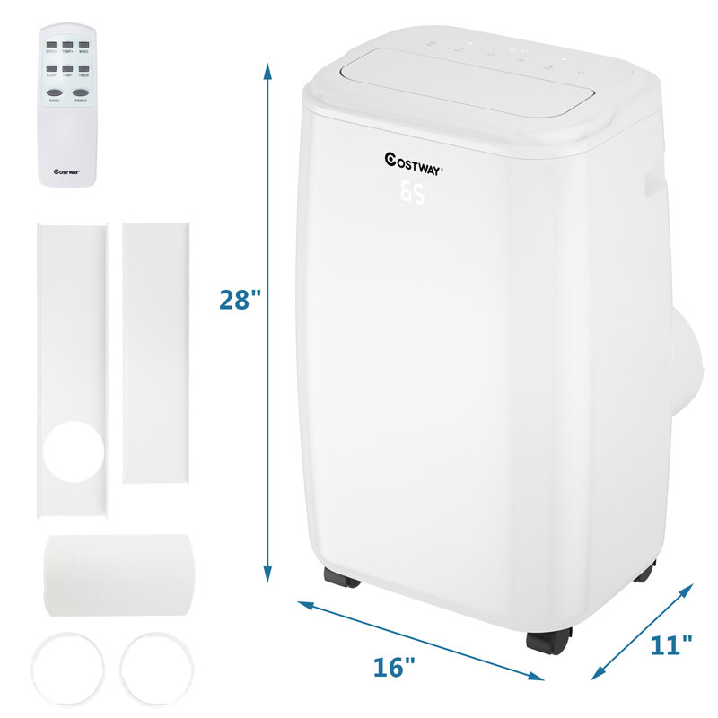 Costway 10000 BTU Portable Air Conditioner for 350 Square Feet Remote