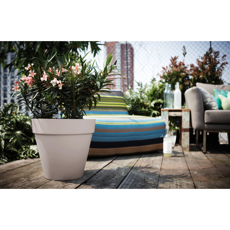 Pot Planter, 26.2cm H x 29cm W x 29cm D, Warm Grey