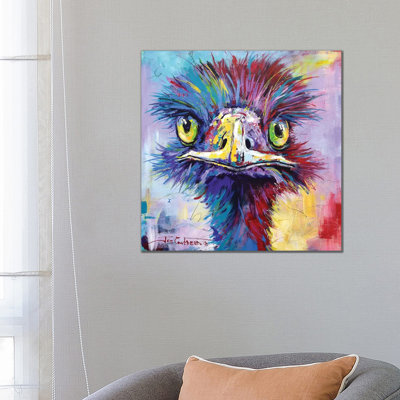 Emu II by Jos Coufreur - Wrapped Canvas Gallery-Wrapped Canvas Giclée