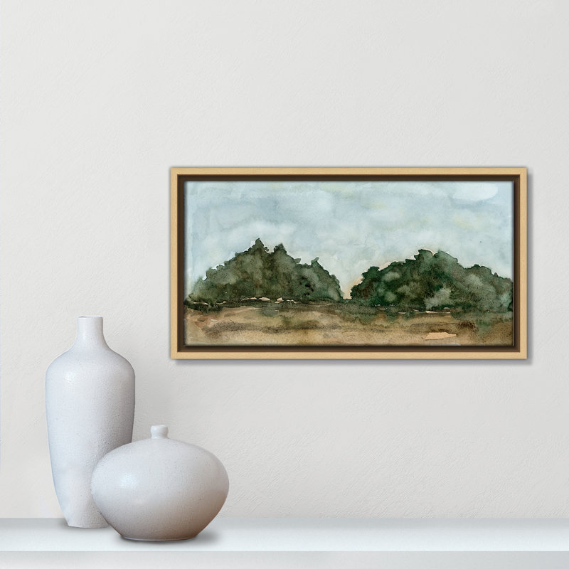 «Ohanko Landscape I Print» par Corinne Rose Designs, H 9,5 po x l 17,5 po, Naturel