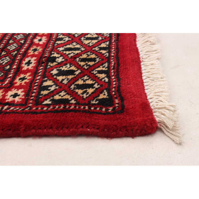 Tapis rouge foncé Finest Peshawar Bokhara 8 pi 2 po x 10 pi 1 po