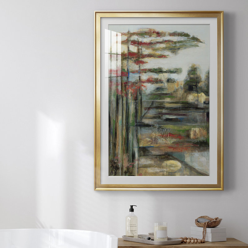 11_Daydream, reproduction encadrée de qualité supérieure - prête à être accrochée, H 24,5 po x l 18,5 po x P 1 po, Or