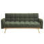 Canapé-lit ajustable en molleton doux de 69 pouces, canapé multifonctionnel vert pour petits espaces de salon-450956514