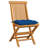 Kerish Teak Patio Chair with Cushions-1486638897
