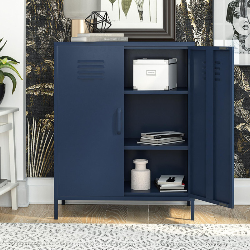 Manushe 2 -Door 2 -Shelf, Navy