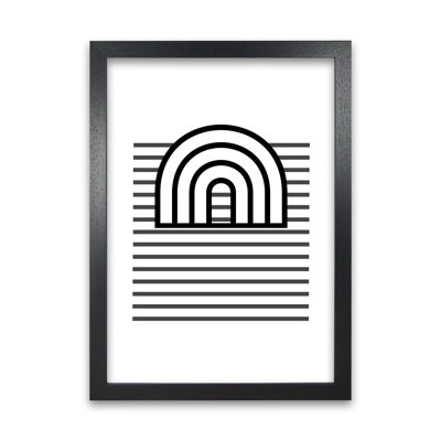 3D Rainbow And Lines Original - Print