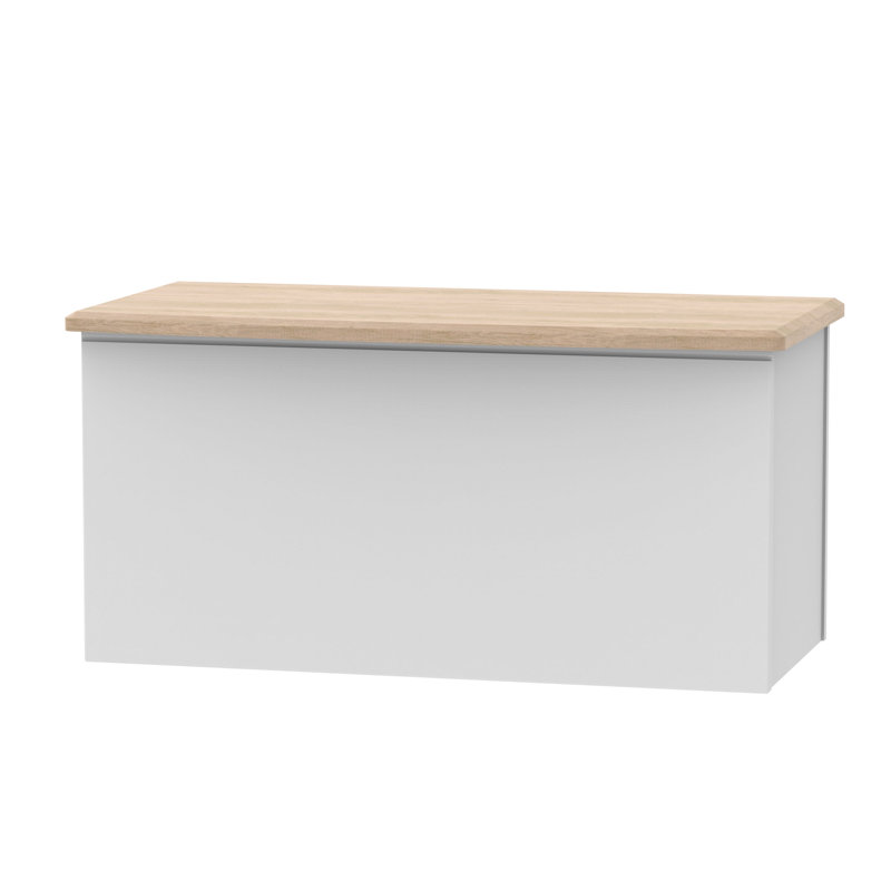 Fully Assembled Lincoln Trunk, Grey/Oak