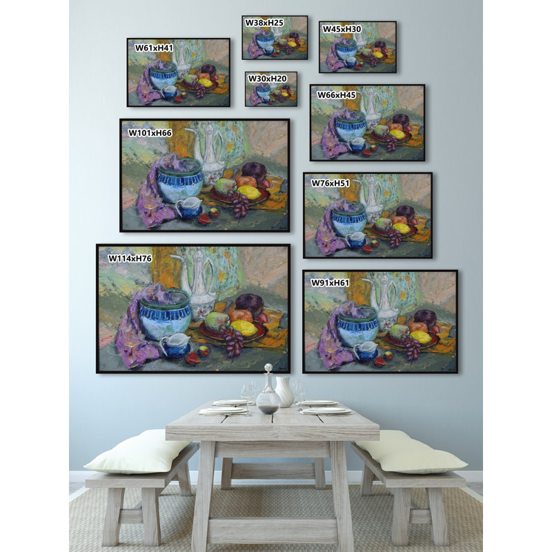 Good Food - Painting on Canvas, 76cm H x 114cm W x 3.81cm D