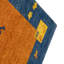 Tapis rouille et bleu marine de haute qualité noué à la main