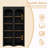 Farmhouse 72"Tall 5 Tier Bookshelves With Adjustable Shelves, Bookcases Storage Cabinet Set Of 2-776153007