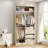 6-Drawer Shoe Cabinet With 72" Wide Closet & Dual Hanging Rods-1326358676