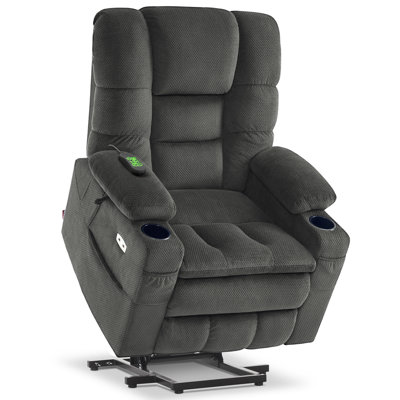 Dual Motor Power Recliner Lift Chair with Adjustable Power Headrest, Lumbar & Seat Heating