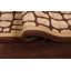 Tapis de couloir à motif géométrique brun