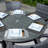 Round Aluminum Wicker Dining Table – (53.15" Diameter X 28.35" H)-655455690