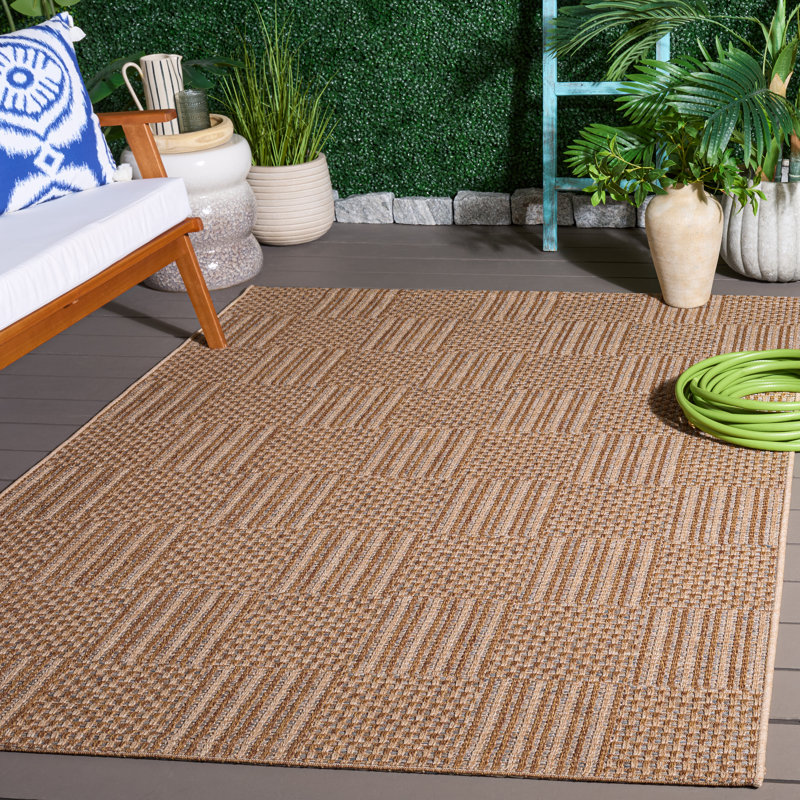 Tapis intérieur / extérieur Skellytown, Rectangle 5 pi 3 po x 7 pi 6 po